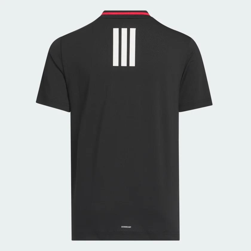 Adidas Sport Collar Boys Jungen Polo, schwarz