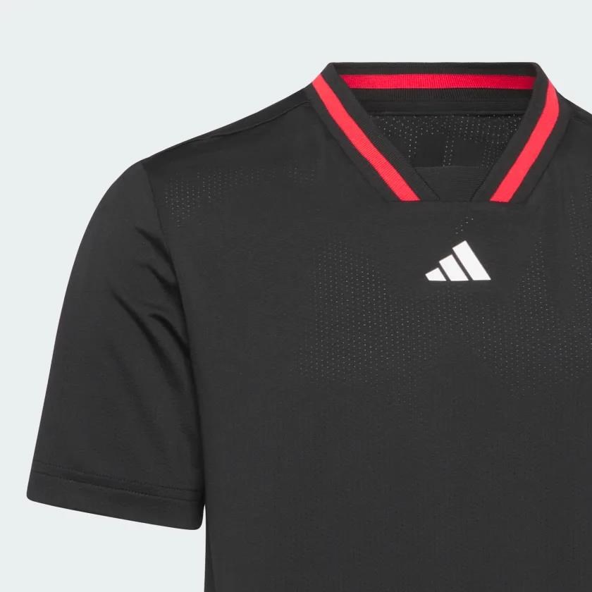 Adidas Sport Collar Boys Jungen Polo, schwarz