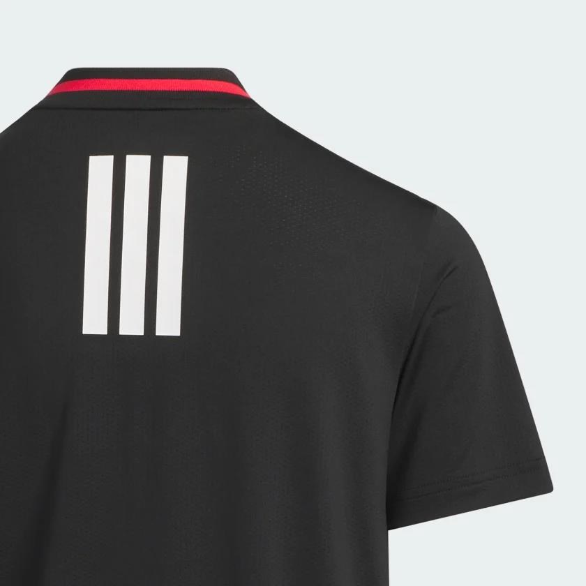Adidas Sport Collar Boys Jungen Polo, schwarz