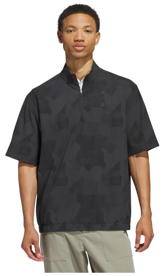 Adidas Go-To DWR short sleeve half-zip Herren Sweatshirt, schwarz