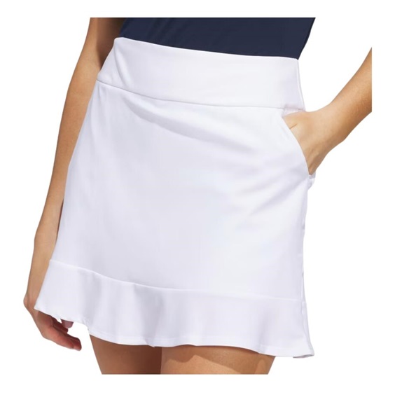 Adidas Ultimate365 Frilled Golfrock, weiss