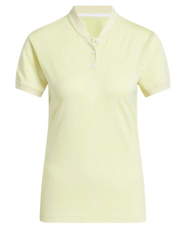 Adidas Ultimate365 Diamond Jacquard Damen Poloshirt, powder yellow