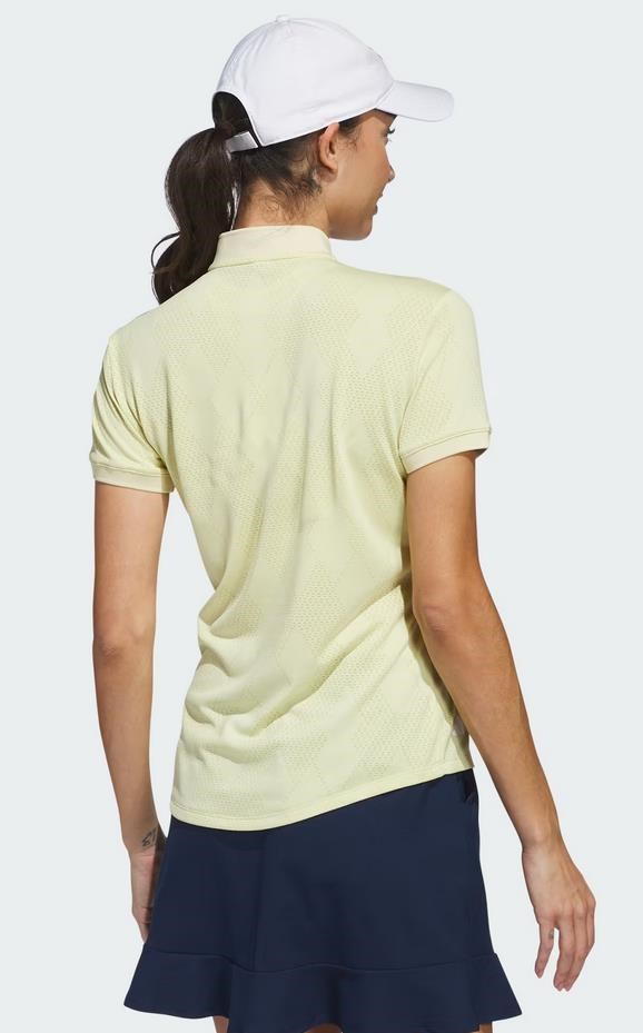 Adidas Ultimate365 Diamond Jacquard Damen Poloshirt, powder yellow