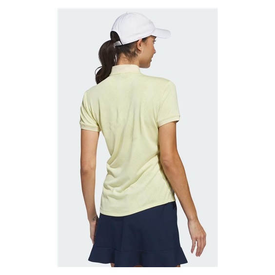 Adidas Ultimate365 Diamond Jacquard Damen Poloshirt, powder yellow