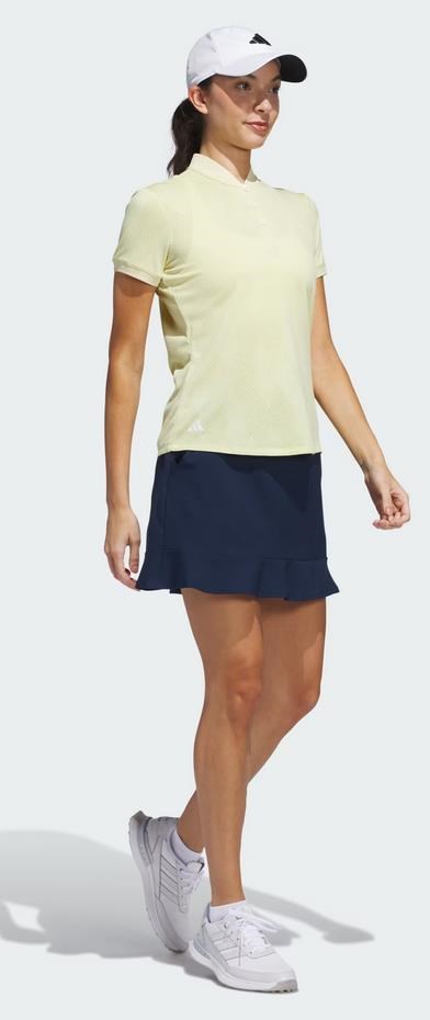 Adidas Ultimate365 Diamond Jacquard Damen Poloshirt, powder yellow
