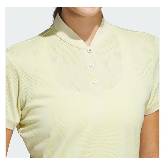 Adidas Ultimate365 Diamond Jacquard Damen Poloshirt, powder yellow