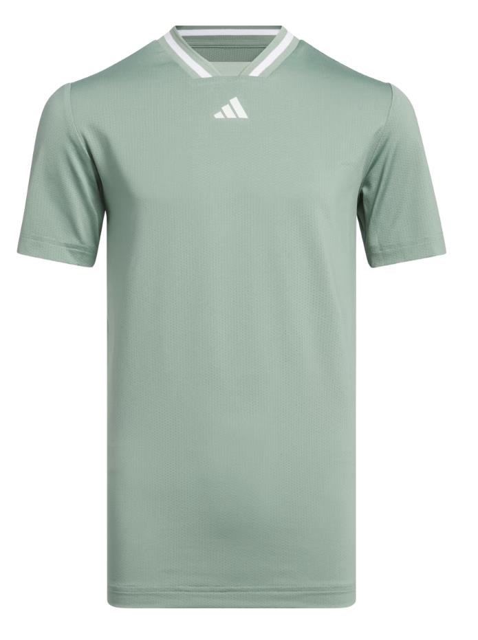 Adidas Collar Junior Poloshirt, silver green