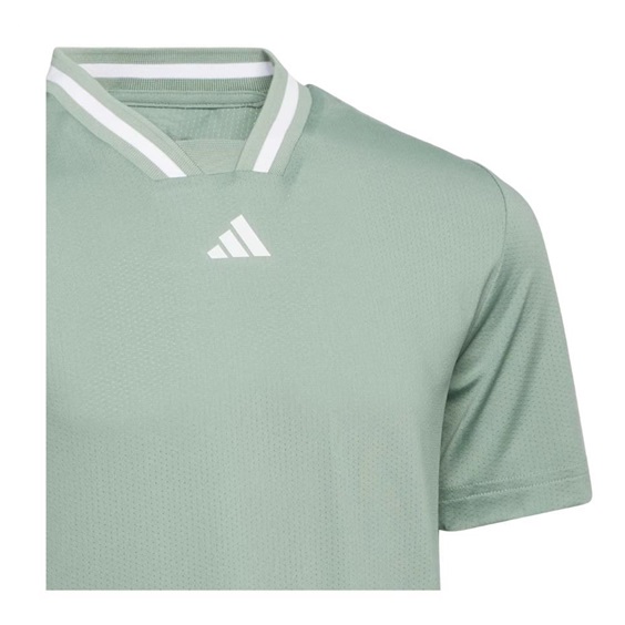 Adidas Collar Junior Poloshirt, silver green