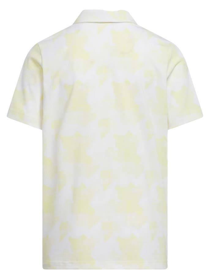 Adidas Printed Scripted Junior Poloshirt, weiss/gelb
