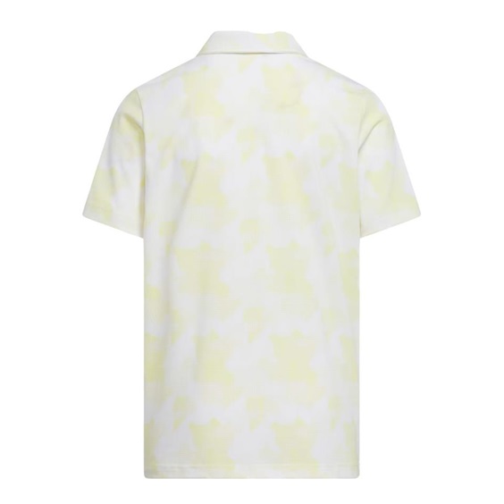Adidas Printed Scripted Junior Poloshirt, weiss/gelb