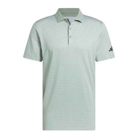 Adidas Beyond Textured Herren Poloshirt, silver green