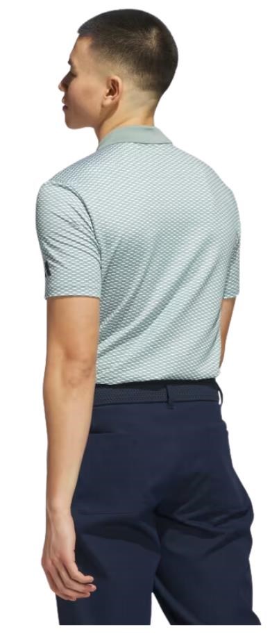 Adidas Beyond Textured Herren Poloshirt, silver green