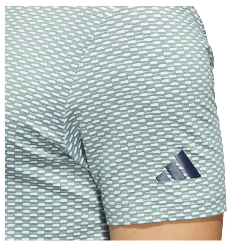 Adidas Beyond Textured Herren Poloshirt, silver green
