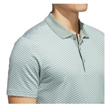Adidas Beyond Textured Herren Poloshirt, silver green