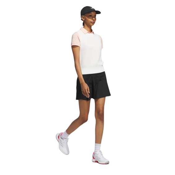 Adidas Ultimate365 Tour Twistknit Damen Poloshirt, powder coral