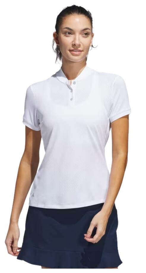 Adidas Ultimate365 Diamond Jacquard Damen Poloshirt, weiss