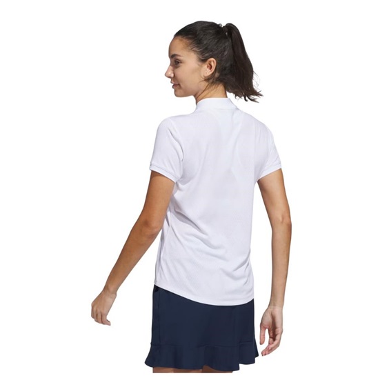 Adidas Ultimate365 Diamond Jacquard Damen Poloshirt, weiss