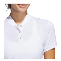Adidas Ultimate365 Diamond Jacquard Damen Poloshirt, weiss
