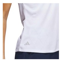 Adidas Ultimate365 Diamond Jacquard Damen Poloshirt, weiss
