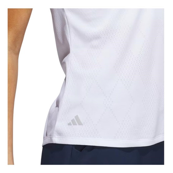 Adidas Ultimate365 Diamond Jacquard Damen Poloshirt, weiss
