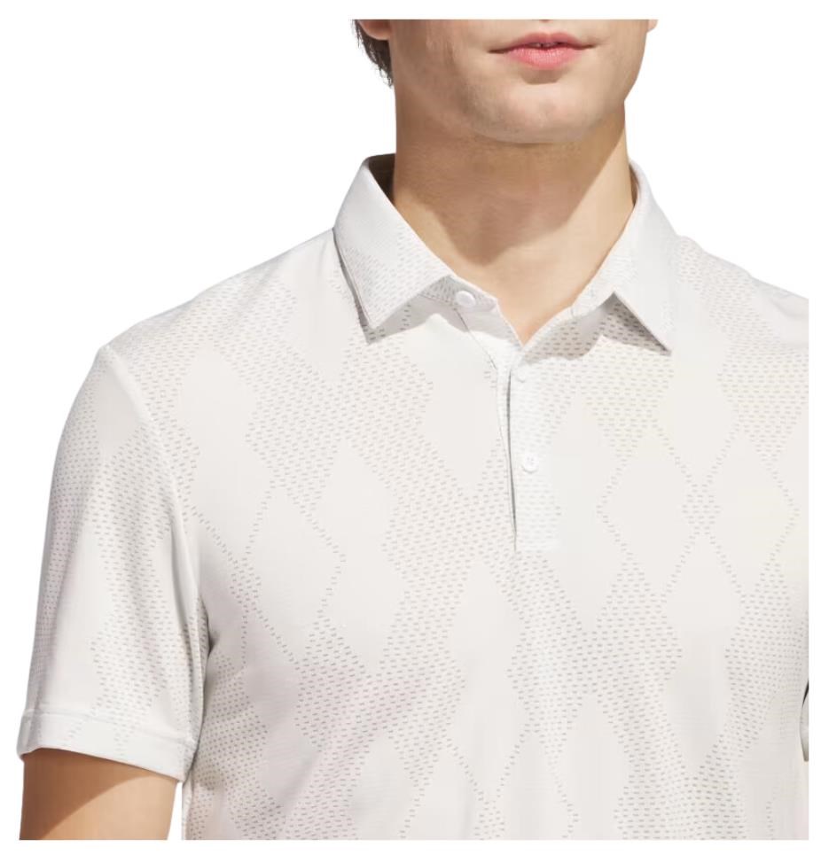 Adidas Ultimate365 Micro Texture Herren Poloshirt, weiss