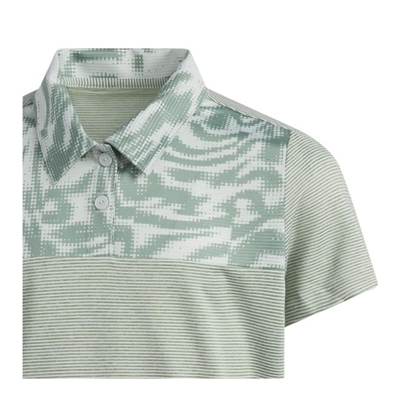 Adidas Ottoman Printed Junior Poloshirt, wonder silver/silver green