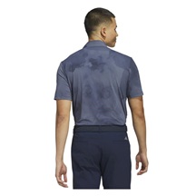 Adidas Tour Printed Mesh Herren Poloshirt, collegiate navy/preloved ink
