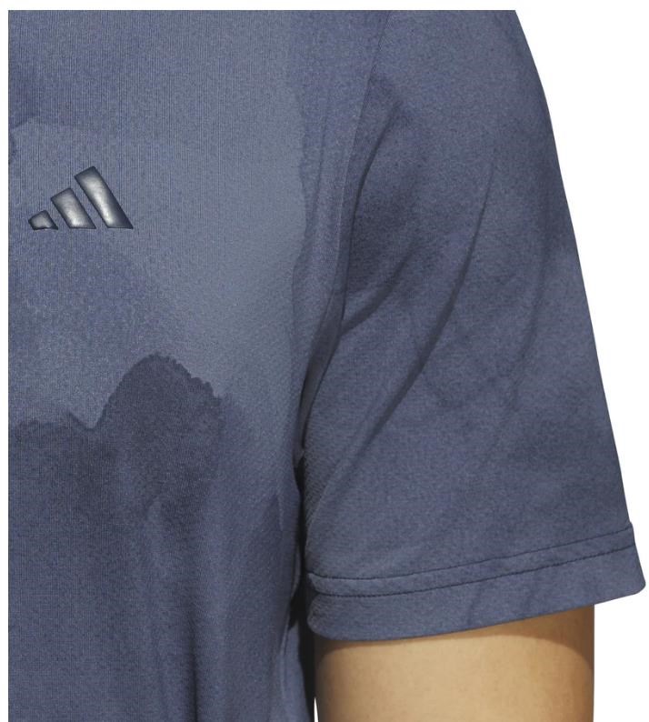 Adidas Tour Printed Mesh Herren Poloshirt, collegiate navy/preloved ink