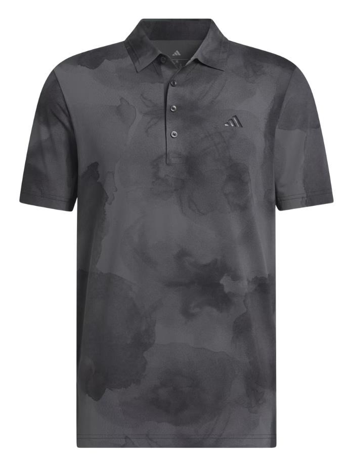 Adidas Ultimate365 Tour Printed Cool Feeling Herren Poloshirt, black/grey six