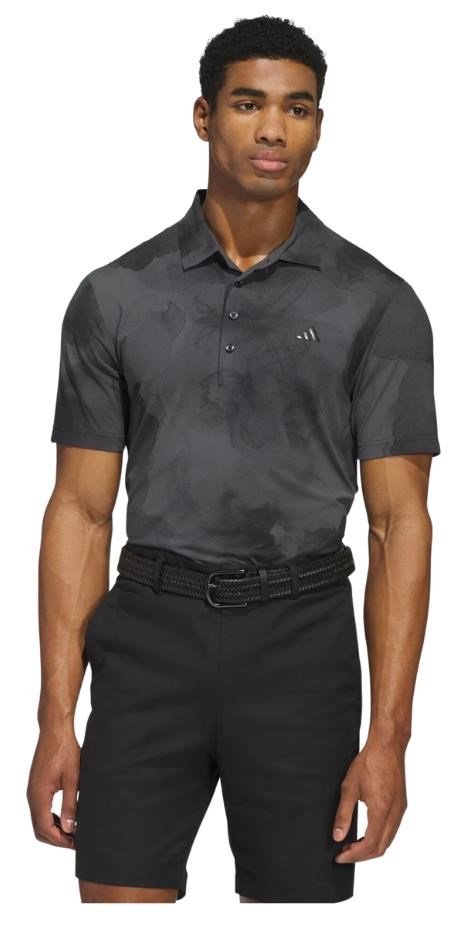 Adidas Ultimate365 Tour Printed Cool Feeling Herren Poloshirt, black/grey six