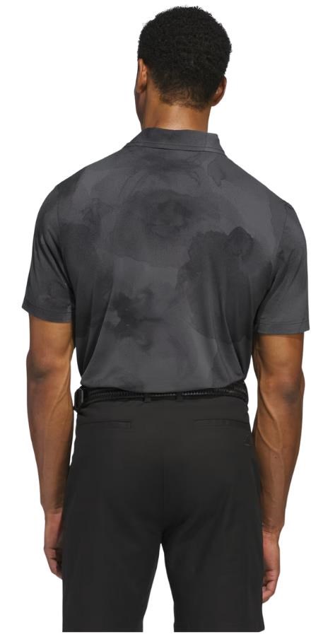 Adidas Ultimate365 Tour Printed Cool Feeling Herren Poloshirt, black/grey six