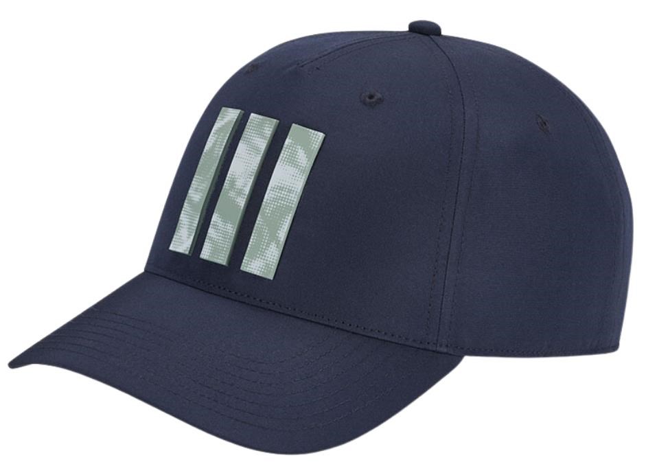 Adidas Tour Three Stripes Print Herren Cap, black/putty beige/collegiate navy