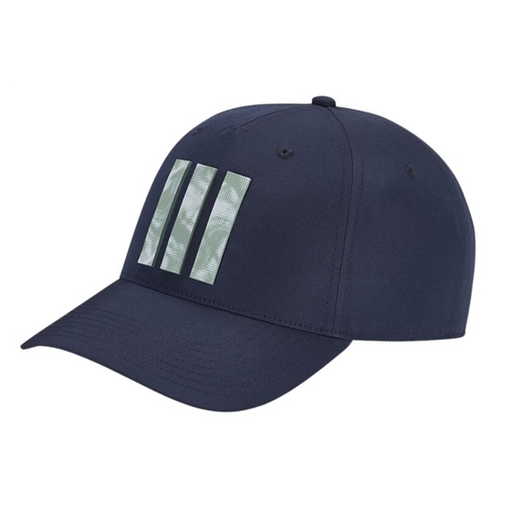Adidas Tour Three Stripes Print Herren Cap, black/putty beige/collegiate navy