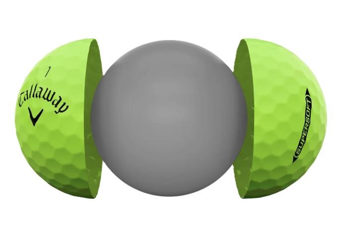 Callaway Supersoft Golfbälle, grün