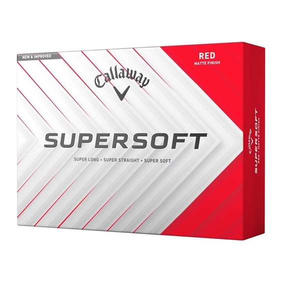 Callaway Supersoft Golfbälle, rot