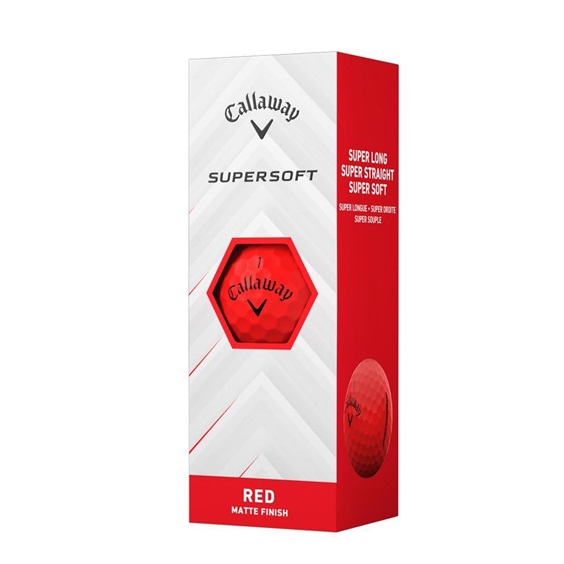 Callaway Supersoft Golfbälle, rot