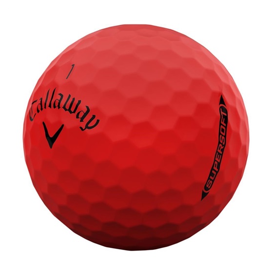 Callaway Supersoft Golfbälle, rot