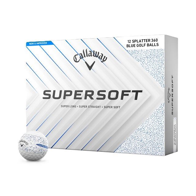 Callaway Supersoft Splatter 360 Blue Golfbälle