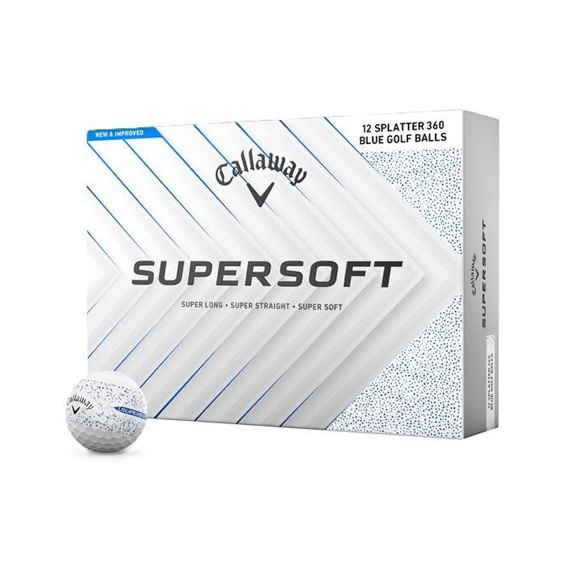 Callaway Supersoft Splatter 360 Blue Golfbälle