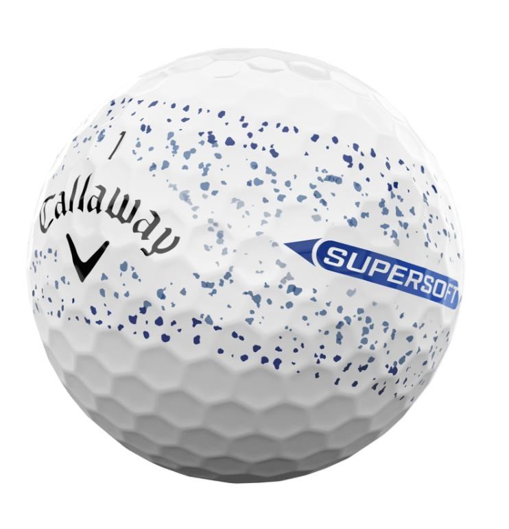 Callaway Supersoft Splatter 360 Blue Golfbälle
