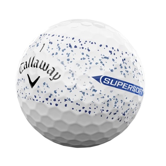 Callaway Supersoft Splatter 360 Blue Golfbälle