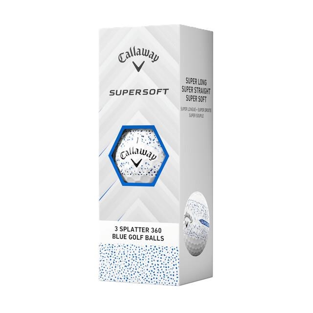 Callaway Supersoft Splatter 360 Blue Golfbälle