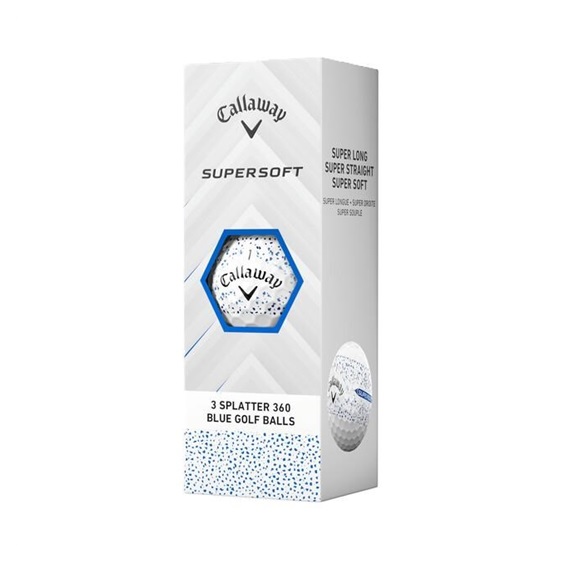 Callaway Supersoft Splatter 360 Blue Golfbälle