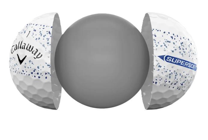 Callaway Supersoft Splatter 360 Blue Golfbälle