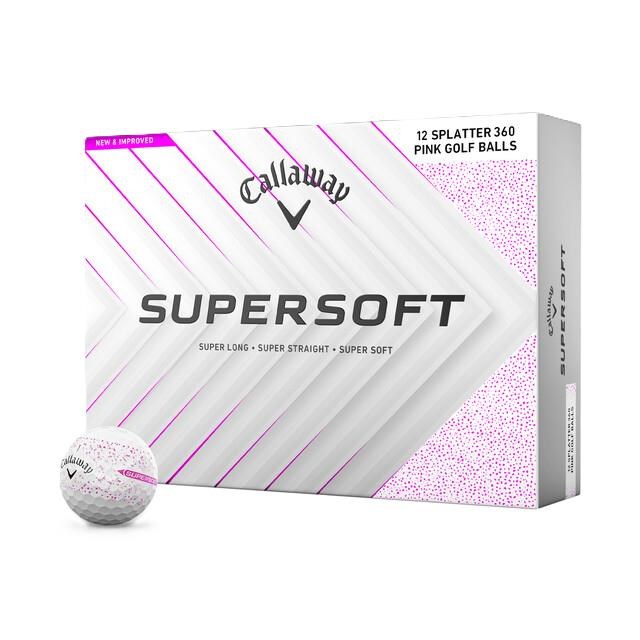 Callaway Supersoft Splatter 360 Pink Golfbälle