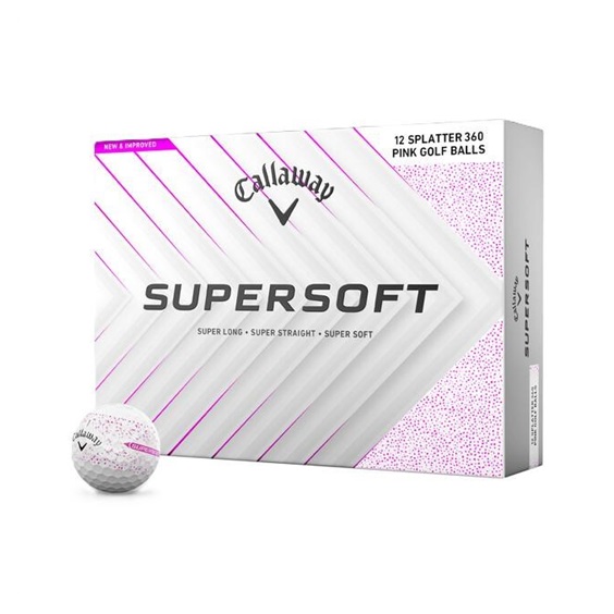 Callaway Supersoft Splatter 360 Pink Golfbälle