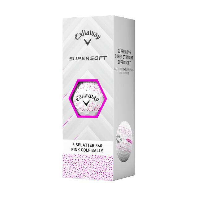 Callaway Supersoft Splatter 360 Pink Golfbälle