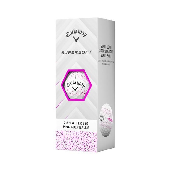 Callaway Supersoft Splatter 360 Pink Golfbälle