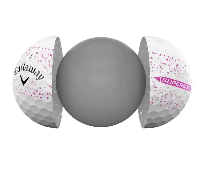 Callaway Supersoft Splatter 360 Pink Golfbälle
