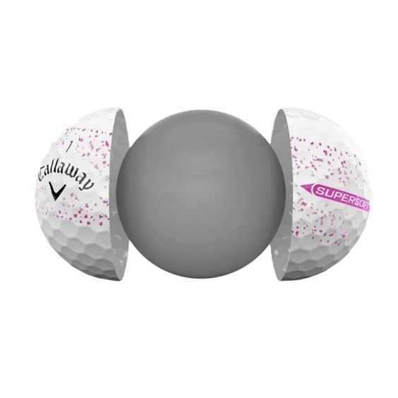 Callaway Supersoft Splatter 360 Pink Golfbälle